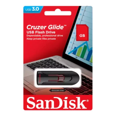 فلش مموری سن دیسک مدل CRUZER GLIDE CZ60 ظرفیت 64 گیگابایت | SanDisk