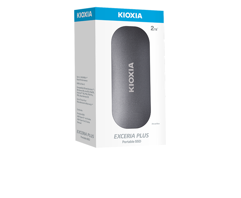 حافظه اس اس دی اکسترنال کیوکسیا مدل EXCERIA Plus ظرفیت 1 ترابایت