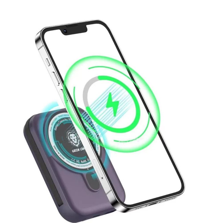 پاوربانک گرین لاین مدل Monaco Grip ظرفیت ۱۰ هزار میلیآمپر با شارژ سریع و مگ سیف