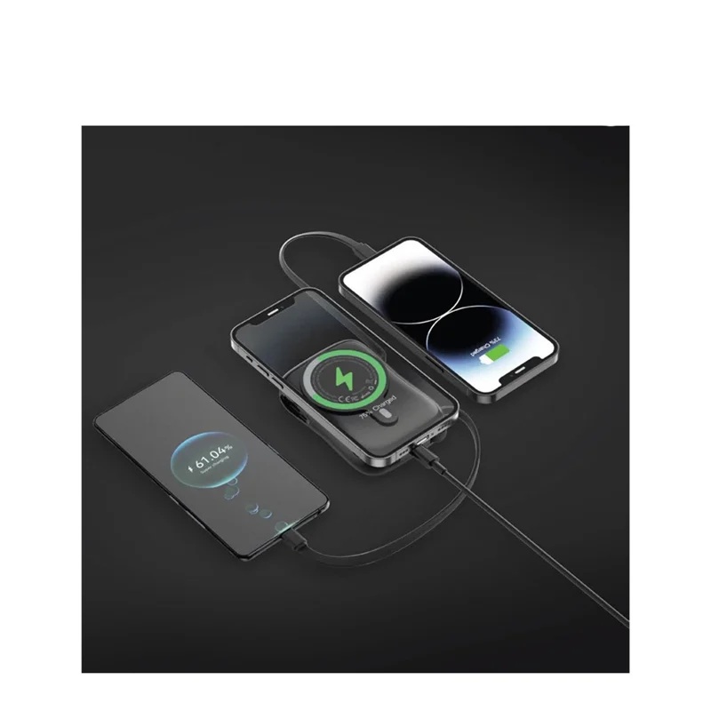 پاوربانک مگ سیف مگ پالس 10000میلی آمپر گرین Green MagPulse 10000mAh Magsafe Power Bank