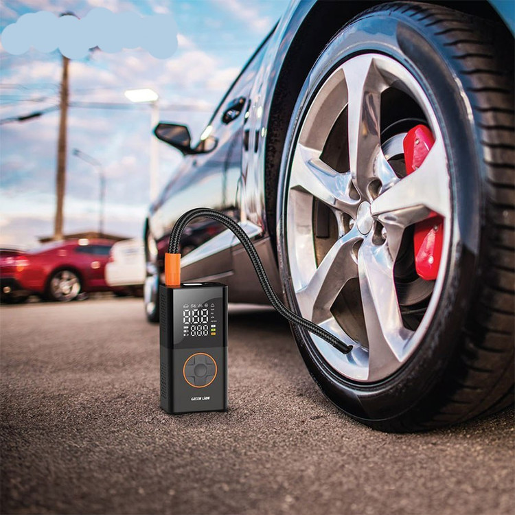 کمپرسور باد قابل حمل گرین لاین مدل GTI-01 با باتری ۳۶۰۰mAh