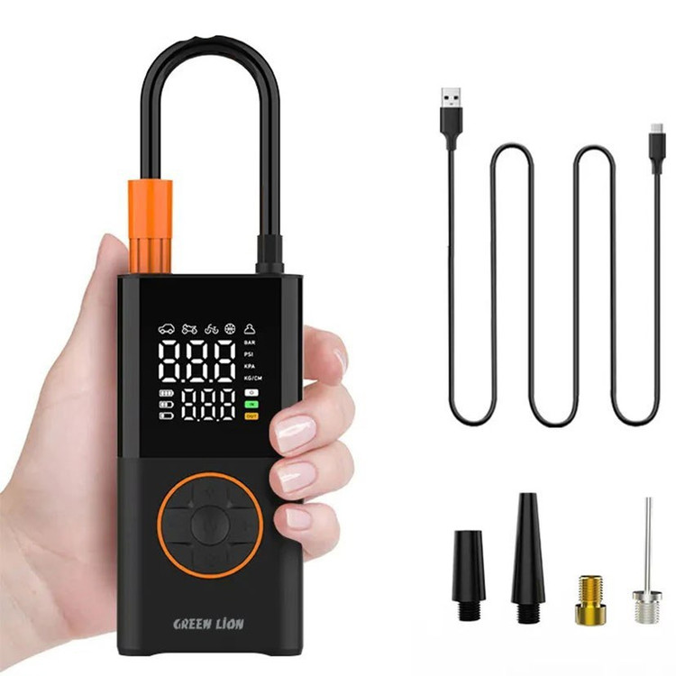 کمپرسور باد قابل حمل گرین لاین مدل GTI-01 با باتری ۳۶۰۰mAh