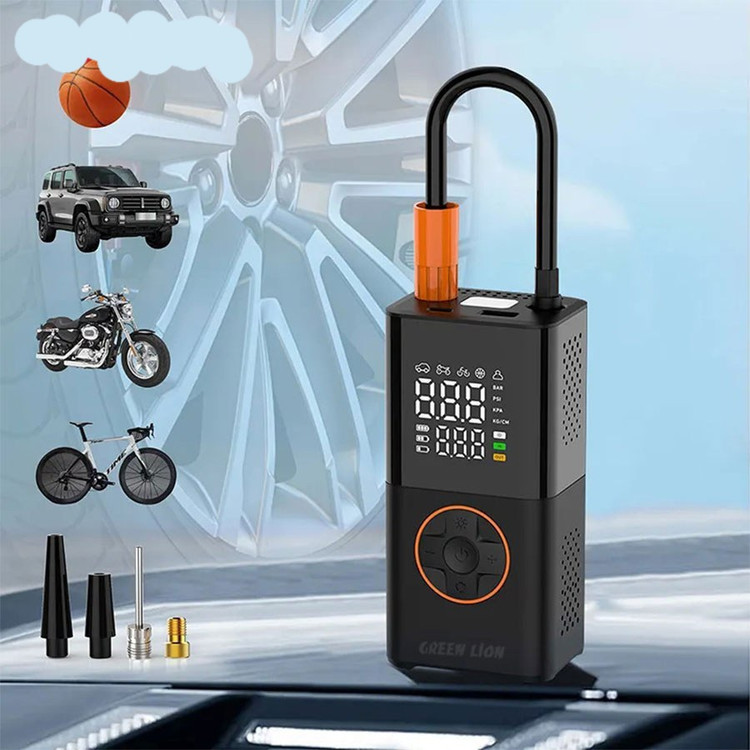 کمپرسور باد قابل حمل گرین لاین مدل GTI-01 با باتری ۳۶۰۰mAh