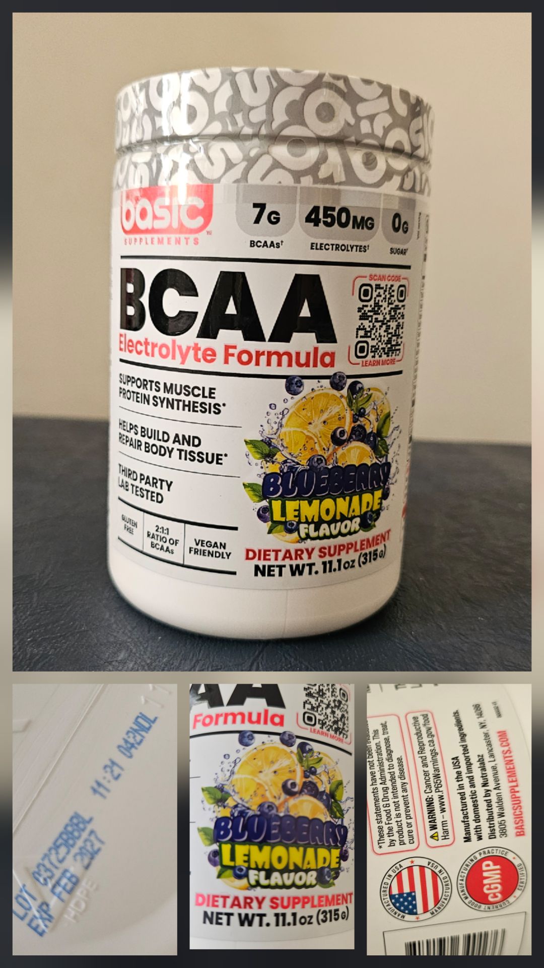 آمینو BCAA بیسیک 315 گرم