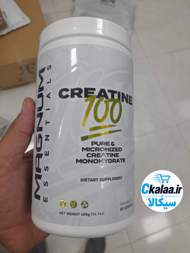 کراتین مونوهیدرات 100 مگنوم 400 گرم بدون طعم